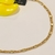 Choker design triplo fios unidos banho ouro 18k (CK1039)