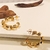 Brinco Argola Média em Espiral 5mm banho ouro 18k (ARG1244) - comprar online