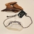 Pulseira Três Cristais 18cm + 2cm extensor banho ródio negro (PUL1129)