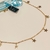 Choker Elo Português Estrelar banho ouro 18k (CK1041)