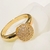 Anel Chuveirinho cravejado em Micro Zircônias banho ouro 18k (AN1151) na internet