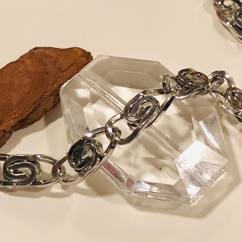 Pulseira design entrelaçado 6mm Aço Cirúrgico (MASC1115)