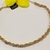 Choker Cordão Baiano com Filete Micro Zircônias banho ouro 18k (CK1040)