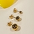Trio de Brincos Bolinhas banho ouro 18k (TRIO1211) - comprar online
