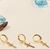 Trio de Brincos Fecho Francês c/ Crucifixo banho ouro 18k (TRIO1217) na internet
