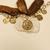Pulseira Elo Português 19cm c/ medalhas São Bento banho ouro 18k (PUL1140) na internet