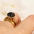 Anel Chuveirinho cravejado Micro Zircônias Negra banho ouro 18k (AN1145) na internet