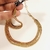 Choker malha dupla 0,8cm banho Ouro 18k (CK1536) na internet