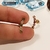 Brinco EarCuff 5 estrelas detalhe intrincado em 2 delas banho Ouro 18k (EAR1628) - L Ó S Semijóias