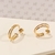 Brinco Argola Pequena 3 Fios 7mm banho ouro 18k (ARG1262) - L Ó S Semijóias
