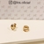 Brinco Argola Peq. Articulada 3mm 1 face c/ negativo banho ouro 18k (ARG1264)
