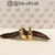 Brinco Argola Peq. Articulada 2mm detalhe Estrelas banho ouro 18k (ARG1281)