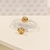 Brinco Argola Mini Abaulada Articulada 4mm c/ 1 face Texturizada banho ouro 18k (ARG1286) - comprar online