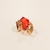 Brinco Argola Peq. Articulada 4mm detalhe Estrela Vazada banho ouro 18k (ARG1294) - comprar online