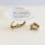 Brinco Argola Articulada Peq. 2mm detalhe Cruz Cravejada em Micro Zircônias banho ouro 18k (ARG1319) na internet
