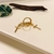 Brinco Argola Articulada Peq. Pingente Crucifixo banho ouro 18k (ARG1330) - comprar online