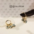 Brinco Argola Articulada Peq. 1,2mm Pingentes Olho Grego banho ouro 18k (ARG1339) na internet