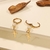 Brinco Argola Articulada Média 1,2mm Pingente Pérola c/ Crucifixo banho ouro 18k (ARG1345) na internet