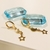 Brinco Argola Articulada Média 1mm Pingentes Estrela e Meia Lua banho ouro 18k (ARG1346) - comprar online