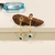 Brinco Pêndulo Médio Filete c/ Olho Grego banho ouro 18k (BR1360)