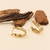 Brinco Argola Oval Peq. 5,5mm vazada banho ouro 18k (ARG1378)