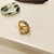 Brinco Argola Articulada Peq. 1,5mm Micro Zircônias cravejadas coloridas banho ouro 18k (ARG1385)