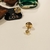 Brinco Ponto de Luz Zircônia 3mm embutida Tarraxa Bebê banho ouro 18k (PQ1447) na internet
