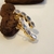 Brinco Ear Cuff c/ Zircônias Cristal banho ouro 18k (EAR1460) na internet