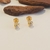 Brinco Ponto de Luz Pedra Zircônia embutida 1,5mm Tarraxa Bebê banho ouro 18k (PQ1463) na internet