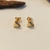 Brinco Peq. design Diamante c/ Micro Zircônias cravejadas banho ouro 18k (PQ1468) - comprar online