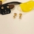 Brinco Coração Mini Tarraxa Bebê banho ouro 18k (PQ1475) - comprar online