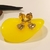 Imagem do Brinco Peq. Coração + Pingente Coração Cravejado Micro Zircônias banho ouro 18k (PQ1476)