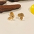Brinco Mão de Fátima c/ caneta de Ródio banho ouro 18k (PQ1478) - comprar online