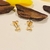 Brinco Mini Triângulo vazado banho ouro 18k (PQ1485) - comprar online