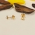 Brinco Mini Triângulo vazado banho ouro 18k (PQ1485) na internet
