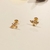 Brinco Divino Espírito Santo Tarraxa Bebê banho ouro 18k (PQ1489) - comprar online