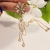 Colar Gravatinha Malha Veneziana Flor Martelado (CL1649) - L Ó S Semijóias