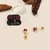 Brinco Ponto de Luz 3,5mm Quadrado Zircônia Red Cristal Tarraxa Bebê banho ouro 18k (PQ1524)
