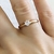 Anel Solitário clássico pedra micro Zircônia cristal banho Ouro 18k (AN1602) na internet
