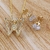 Conjunto Colar c/ pingente Borboleta cravejado em micro zircônias e brincos Ponto de Luz banhado a Ouro 18k (CJ1525) na internet