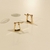 Brinco Peq. Argola Triangular fecho Italiano banho Ouro 18k (BR1560) na internet