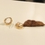 Brinco Argola Articulada Peq. design Elos fecho click banho Ouro 18k (BR1561) - comprar online
