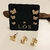 Trio de Brincos Borboletas detalhe intrincados nas asas banho Ouro 18k (TRIO1568)