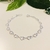 Pulseira Elos Dois Corações banho Prata (PUL1624) - comprar online