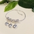 Pulseira Tipo Berloque 3 corações esculpidos banho Prata (PUL1612) - comprar online