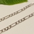 Pulseira Masculina Malha Piastrine banho Prata (PUL1623) - L Ó S Semijóias
