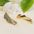 Brinco Grande Linha Orgânica design ondulado banho espelhado Ouro 18k (BR1635) - comprar online