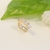 Piercing Fake cravejado com 4 micro zircônias cristal banho Ouro 18k (PIERC1641) - comprar online