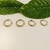 Dupla de brincos articulados design torcido banho Ouro 18k (DP1643) na internet