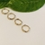 Dupla de brincos articulados design torcido banho Ouro 18k (DP1643) - comprar online
